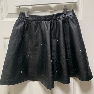 H&M Black Studded Skirt
